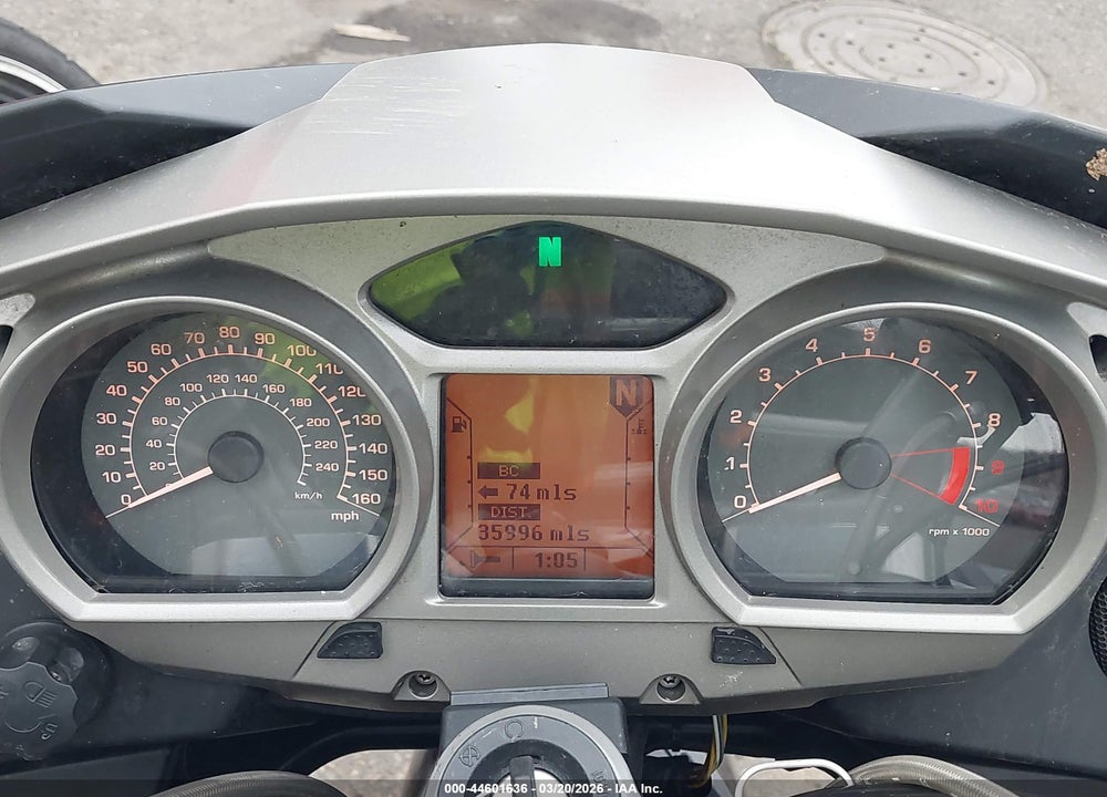2013 BMW R1200 RT VIN: WB1044003DZW22781