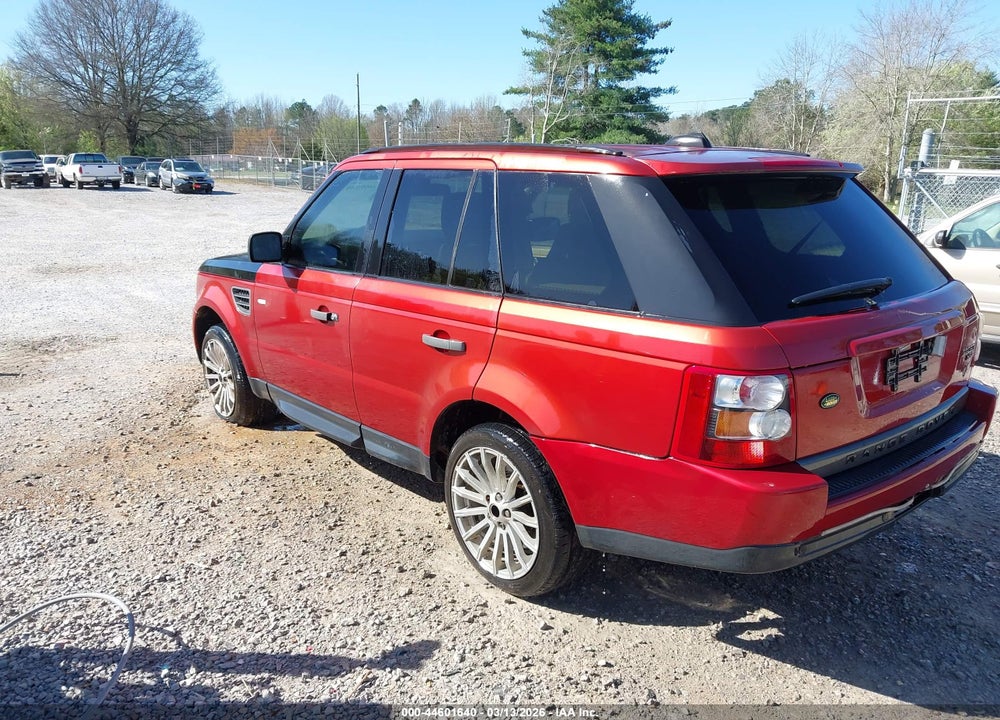2008 LAND ROVER RANGE ROVER SPORT HSE VIN: SALSK25438A126507