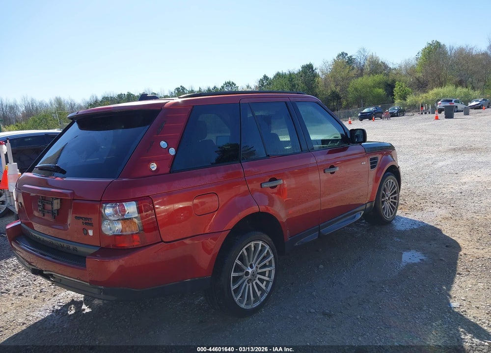 2008 LAND ROVER RANGE ROVER SPORT HSE VIN: SALSK25438A126507
