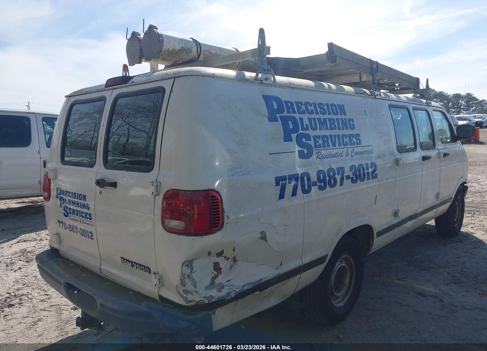 2002 DODGE RAM VAN 3500 CONVERSION VIN: 2B7KB31Z62K125524