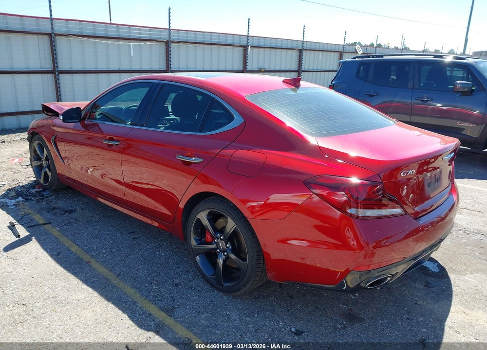 2021 GENESIS G70 3.3T RWD VIN: KMTG34LEXMU066589