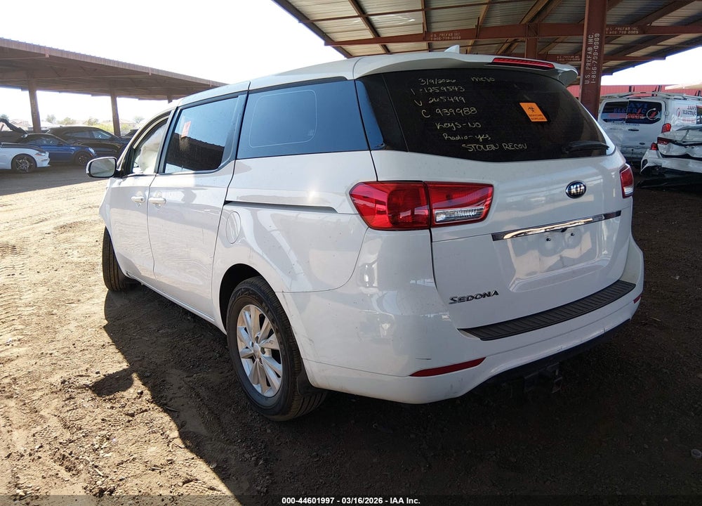 2017 KIA SEDONA L VIN: KNDMA5C11H6265499