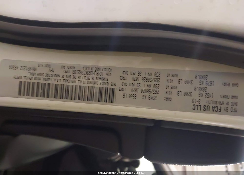 2019 JEEP GRAND CHEROKEE LIMITED X 4X4 VIN: 1C4RJFBG9KC702188
