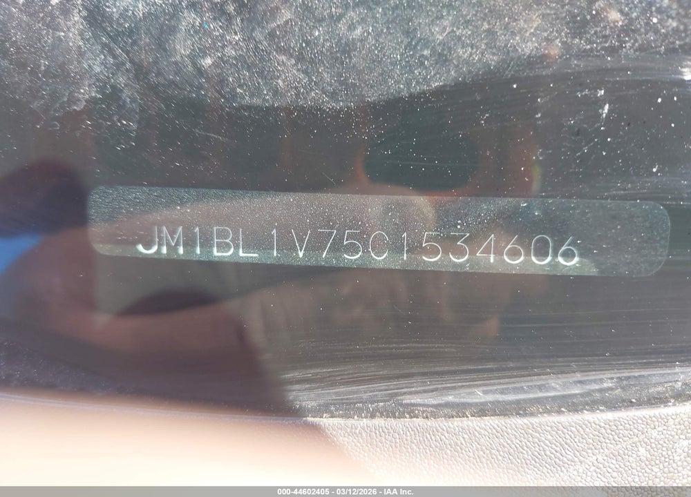2012 MAZDA 3 VIN: JM1BL1V75C1534606