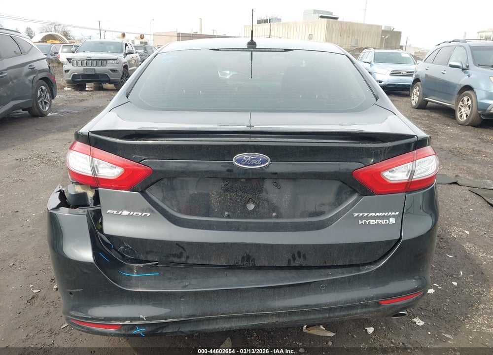 2016 FORD FUSION HYBRID TITANIUM VIN: 3FA6P0RU9GR205375