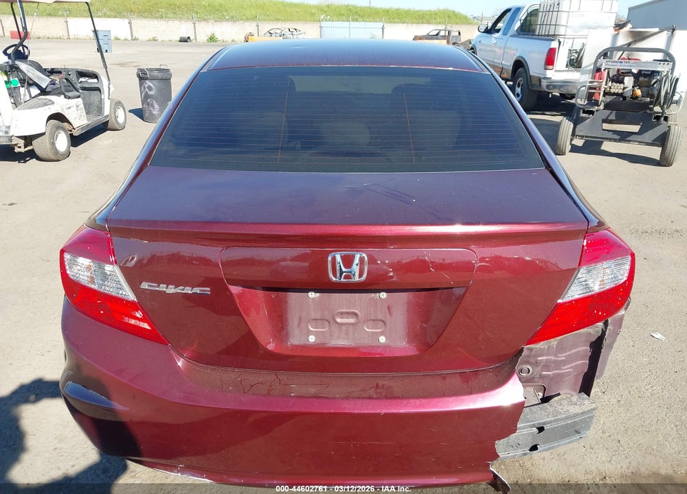 2012 HONDA CIVIC LX VIN: 19XFB2F59CE363928
