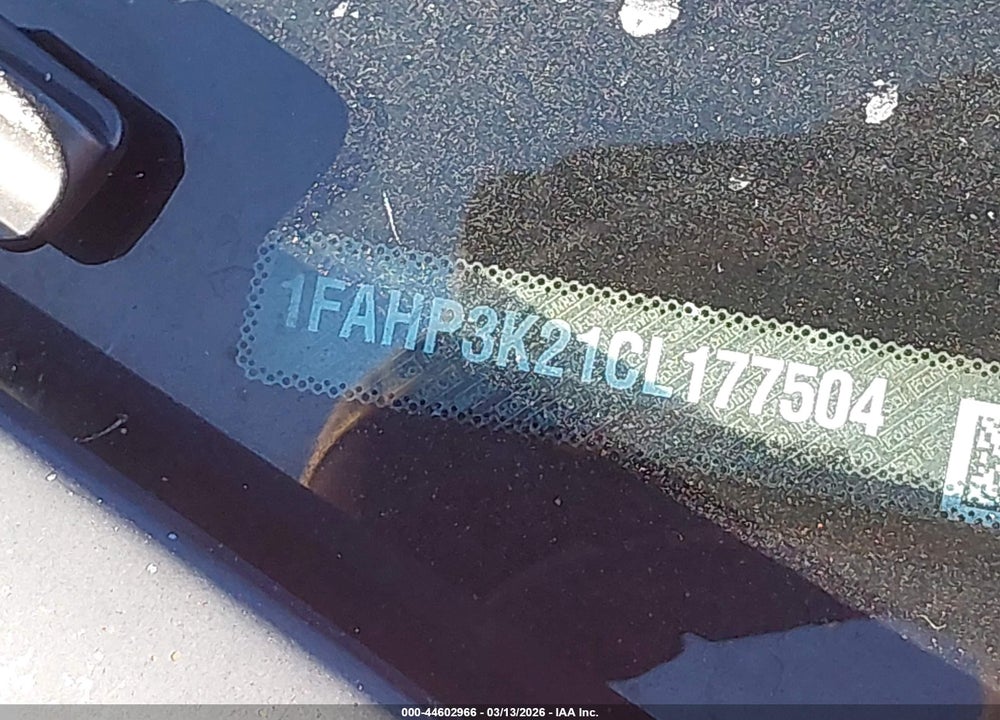 2012 FORD FOCUS SE VIN: 1FAHP3K21CL177504