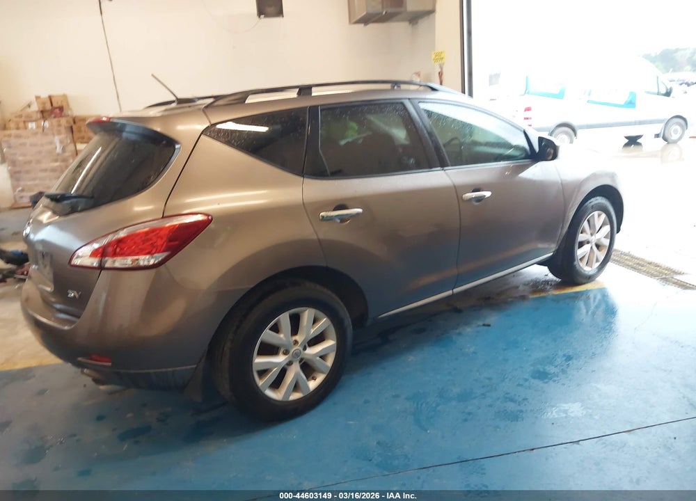 2011 NISSAN MURANO SV VIN: JN8AZ1MU7BW058415
