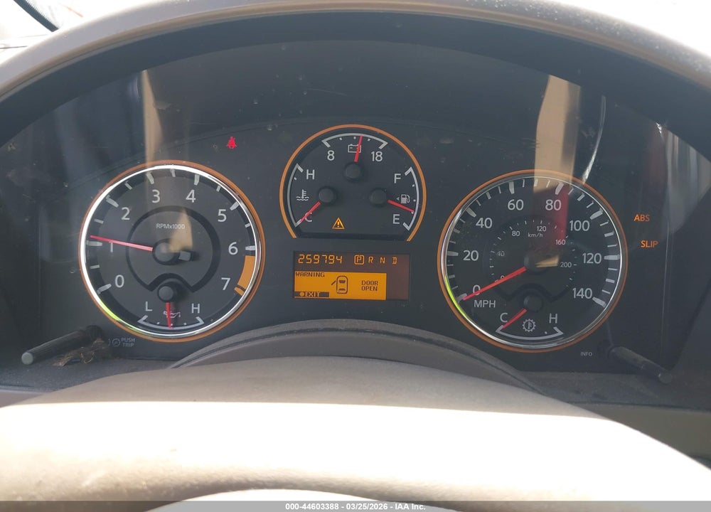 2009 NISSAN TITAN LE VIN: 1N6BA07D19N301727