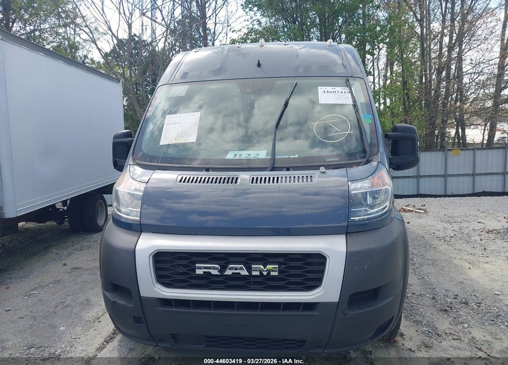 2021 RAM PROMASTER 3500 CARGO VAN HIGH ROOF 159 WB EXT VIN: 3C6MRVJG3ME549650