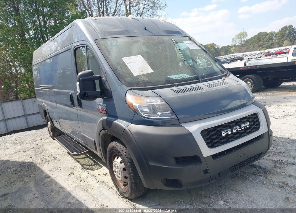 2021 RAM PROMASTER 3500 CARGO VAN HIGH ROOF 159 WB EXT VIN: 3C6MRVJG3ME549650
