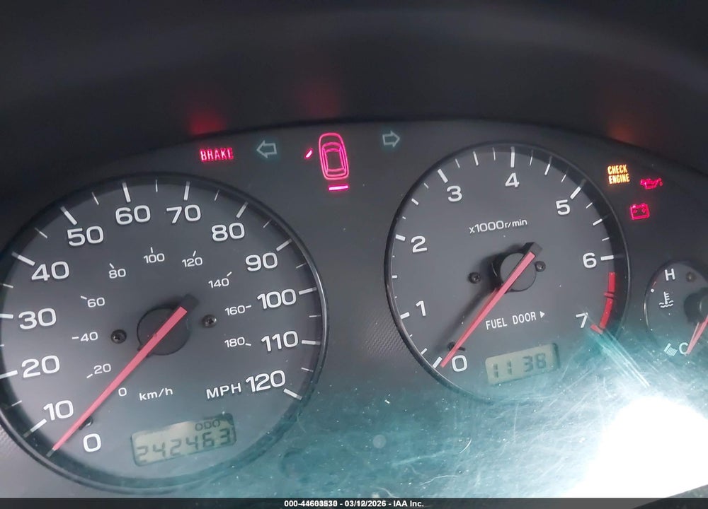2000 SUBARU LEGACY GT VIN: 4S3BH6458Y6306883