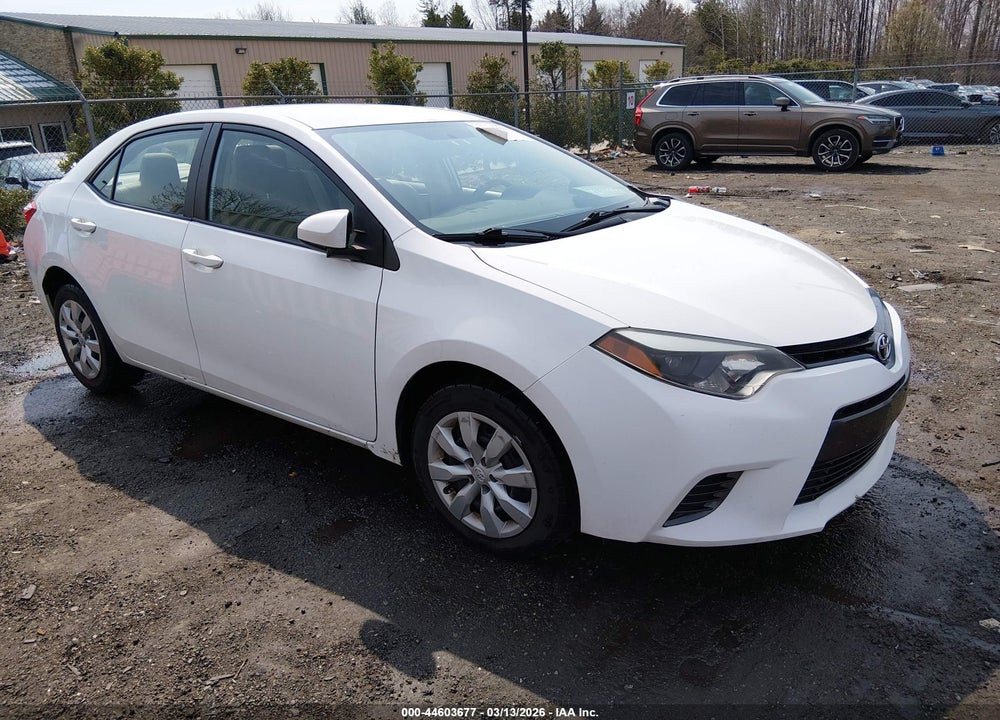 2016 TOYOTA COROLLA LE VIN: 2T1BURHE6GC731789
