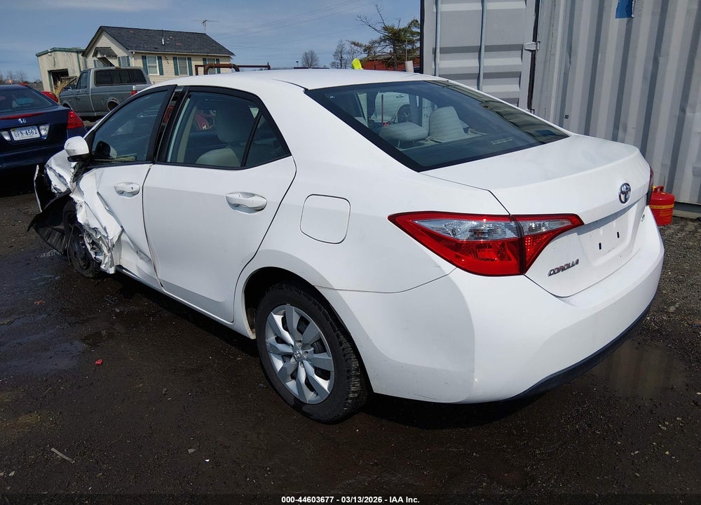 2016 TOYOTA COROLLA LE VIN: 2T1BURHE6GC731789