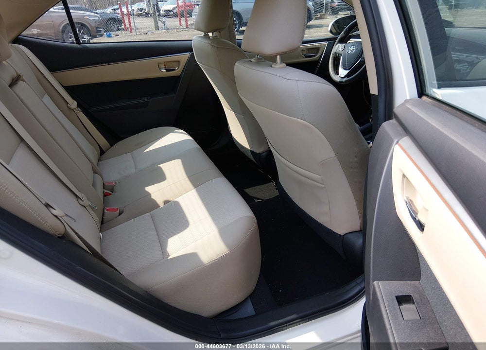 2016 TOYOTA COROLLA LE VIN: 2T1BURHE6GC731789