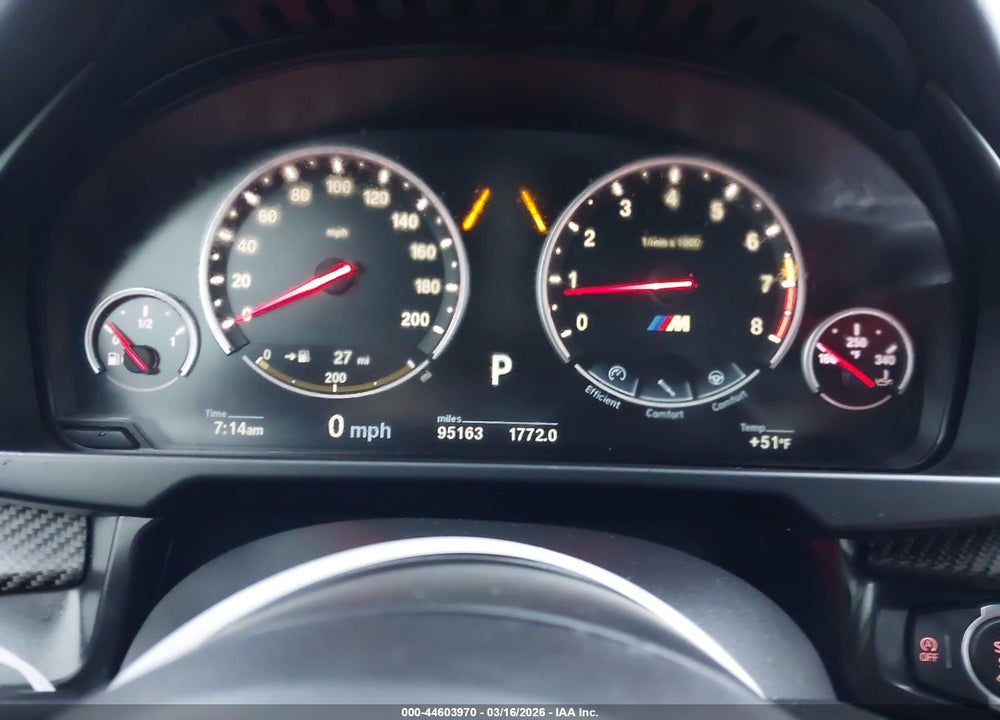 2016 BMW X5 M VIN: 5YMKT6C58G0R79357