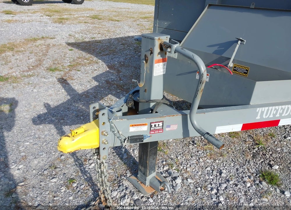 2024 TUFF BOY INC 21' BUMPER PULL DUMP TRAILER VIN: 7NDTBDT22RM000134