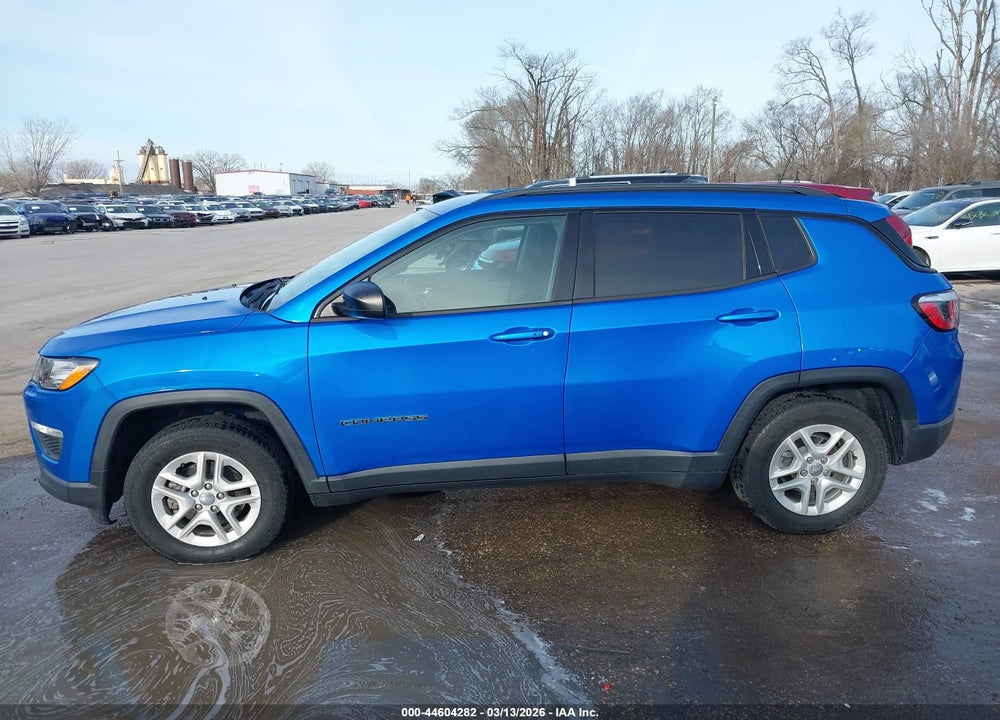 2018 JEEP COMPASS SPORT FWD VIN: 3C4NJCAB9JT351420