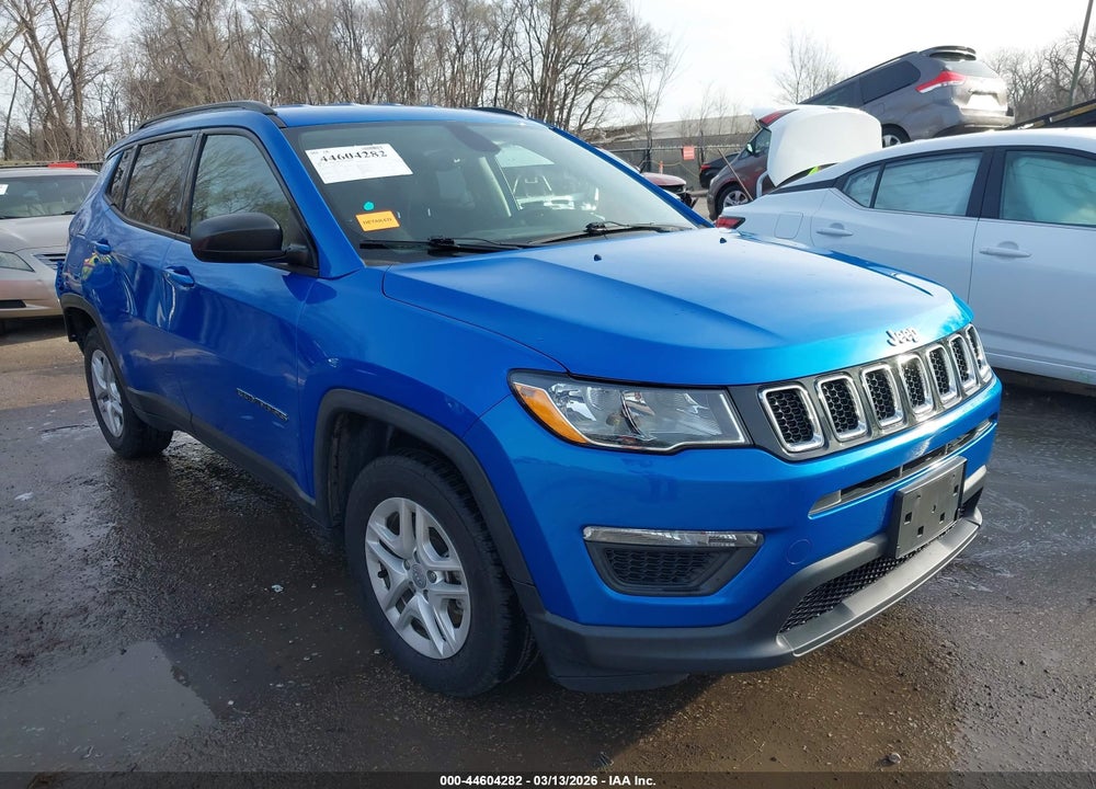 2018 JEEP COMPASS SPORT FWD VIN: 3C4NJCAB9JT351420