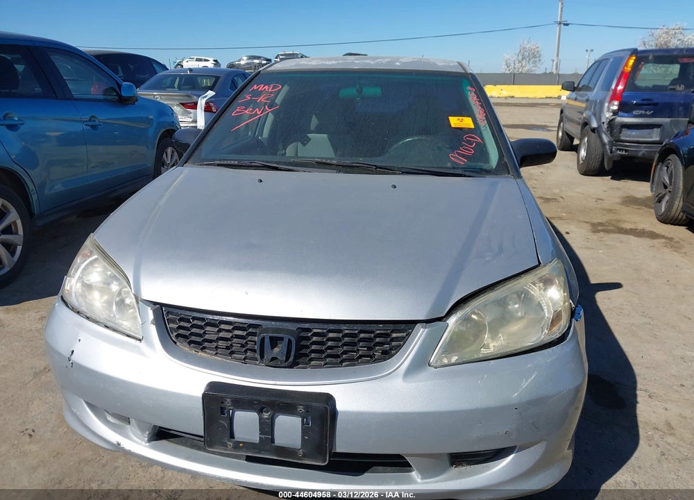 2004 HONDA CIVIC VP VIN: 2HGES16344H600806