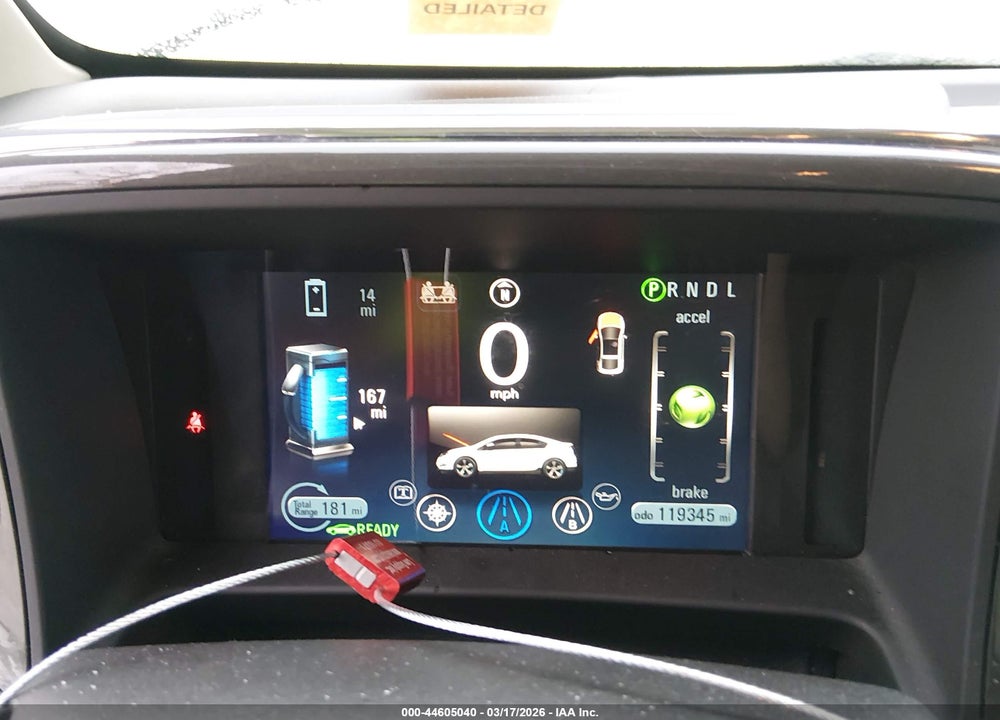 2012 CHEVROLET VOLT VIN: 1G1RD6E4XCU104298