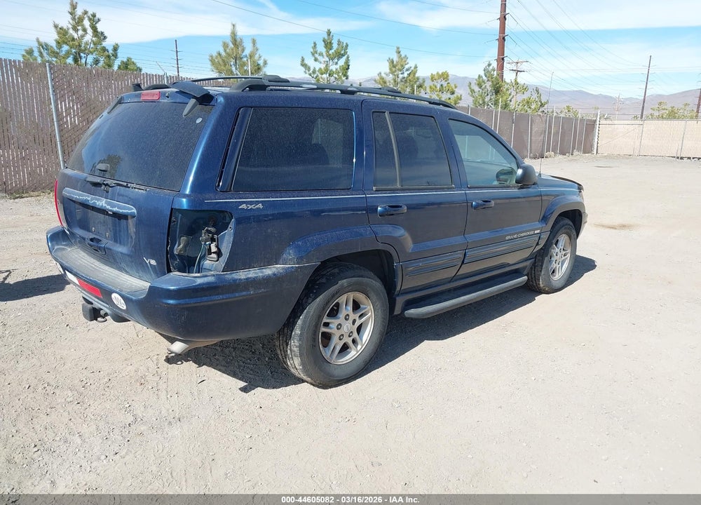 2000 JEEP GRAND CHEROKEE LIMITED VIN: 1J4GW58N5YC233418