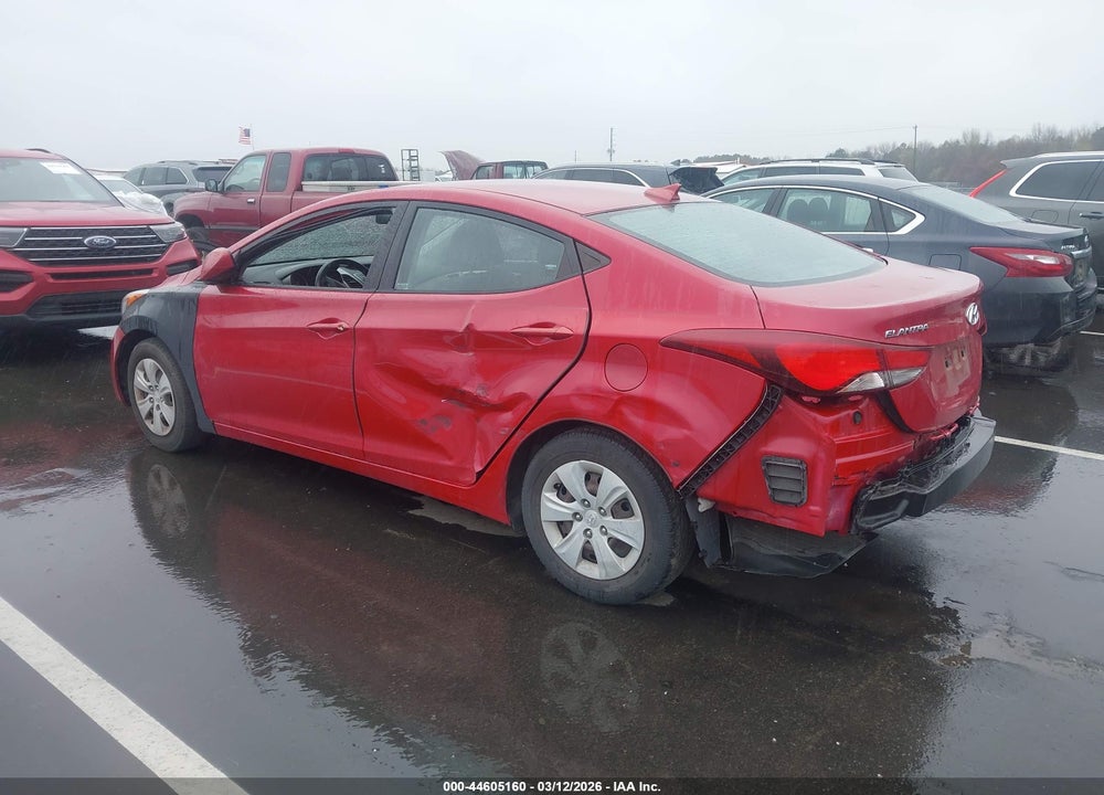 2016 HYUNDAI ELANTRA SE VIN: KMHDH4AE4GU543300