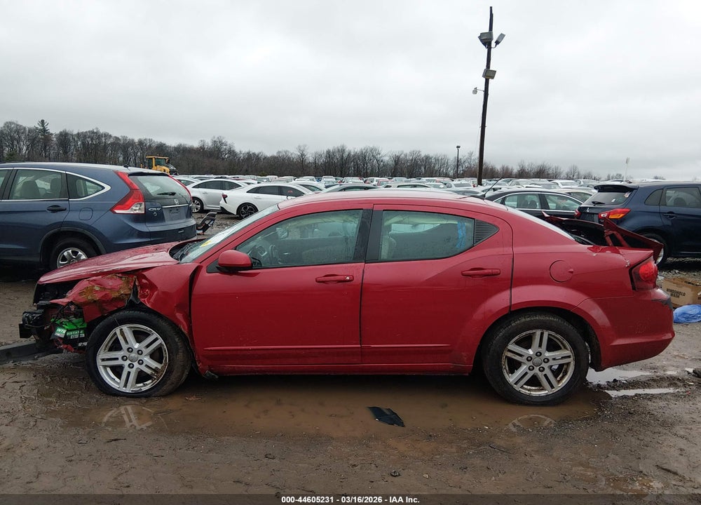 2012 DODGE AVENGER SXT VIN: 1C3CDZCBXCN185561
