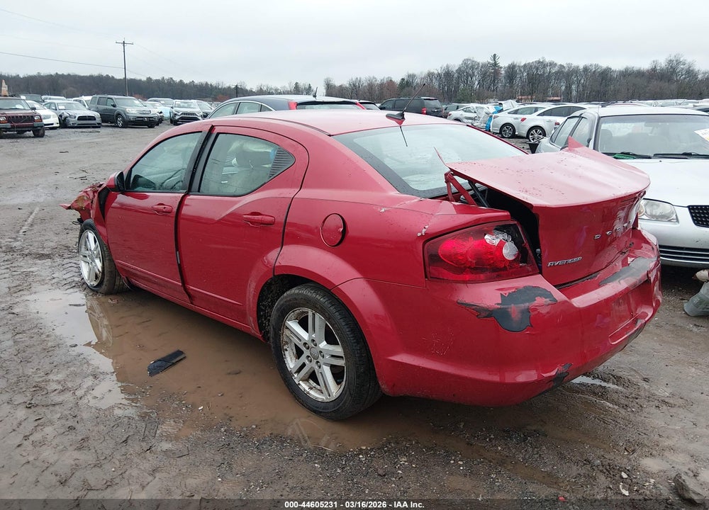 2012 DODGE AVENGER SXT VIN: 1C3CDZCBXCN185561