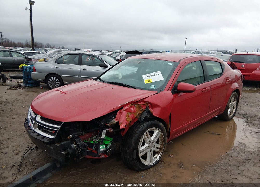 2012 DODGE AVENGER SXT VIN: 1C3CDZCBXCN185561