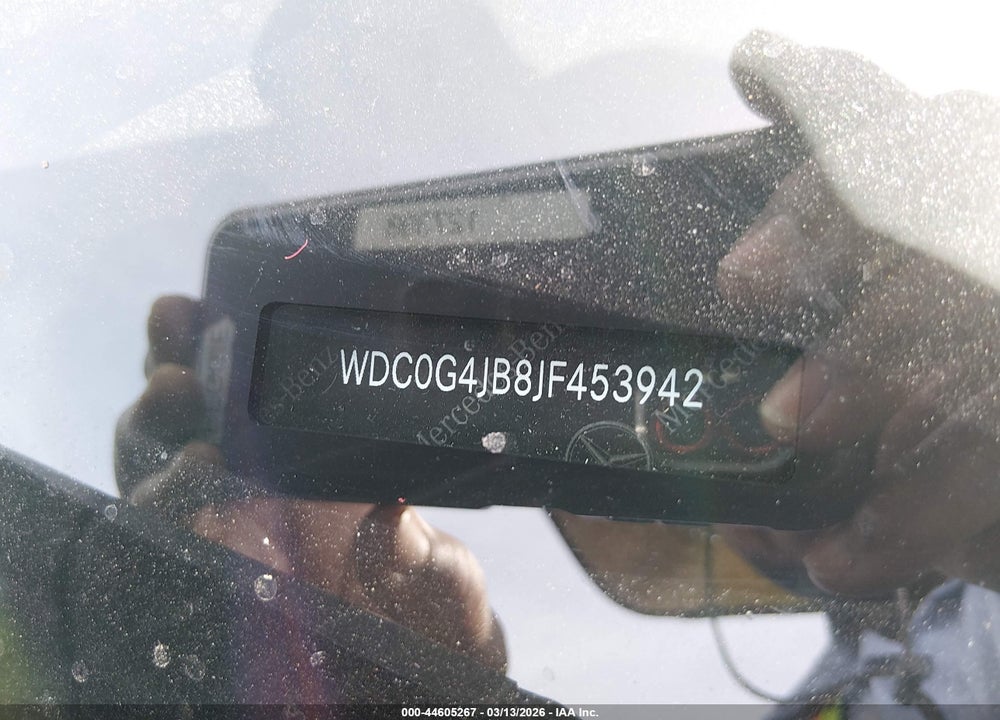 2018 MERCEDES-BENZ GLC 300 VIN: WDC0G4JB8JF453942