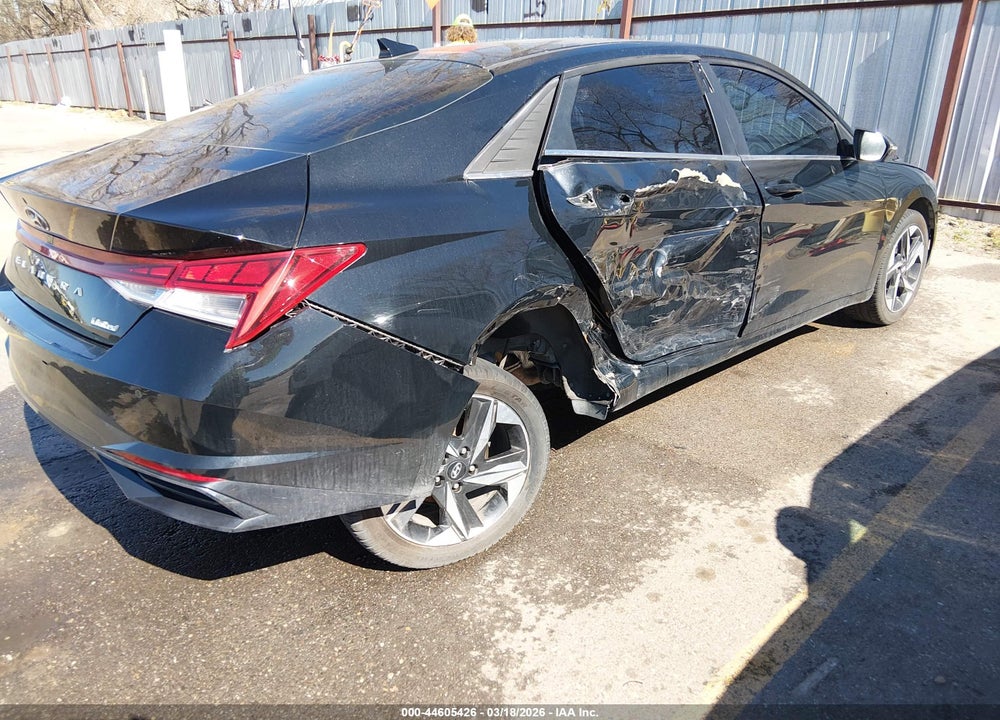 2022 HYUNDAI ELANTRA LIMITED VIN: 5NPLP4AG3NH068234
