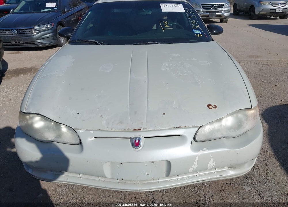 2001 CHEVROLET MONTE CARLO SS VIN: 2G1WX15K519304334