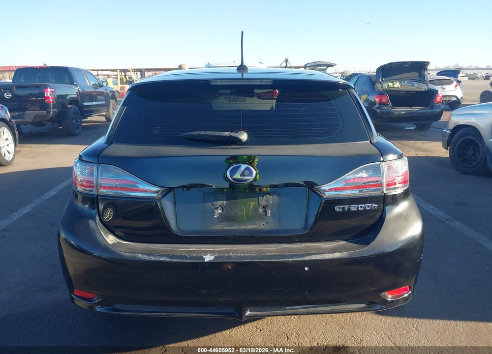 2013 LEXUS CT 200H VIN: JTHKD5BH0D2160885