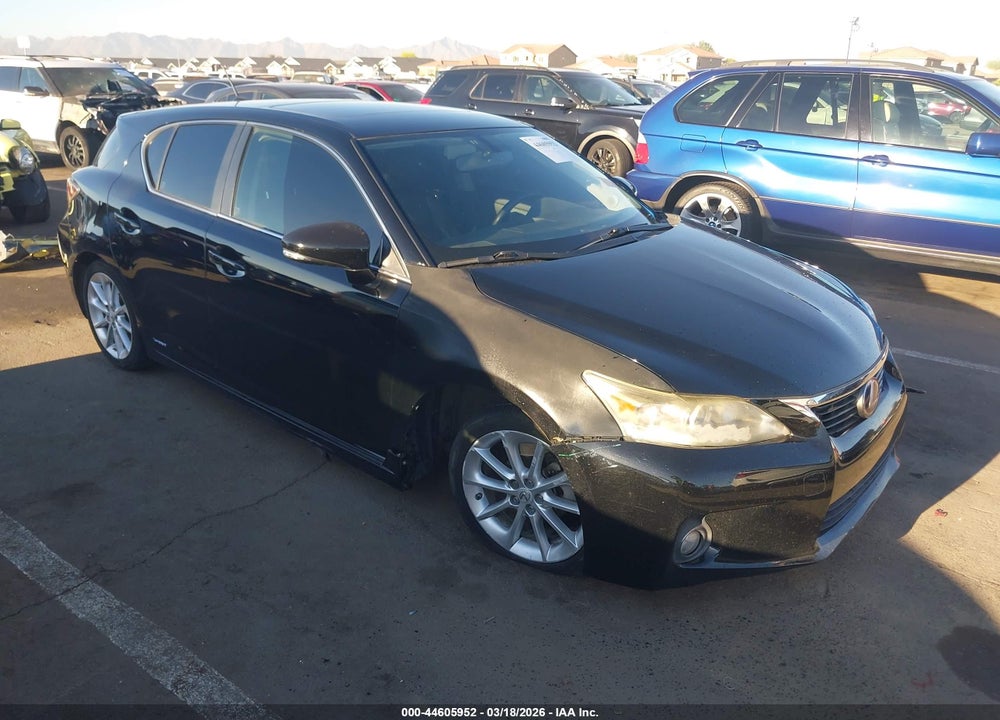 2013 LEXUS CT 200H VIN: JTHKD5BH0D2160885