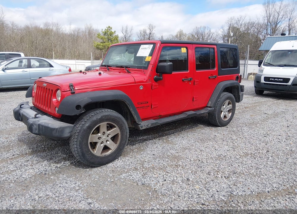 2016 JEEP WRANGLER UNLIMITED SPORT VIN: 1C4BJWDG6GL158464