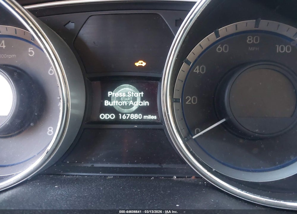 2013 HYUNDAI SONATA SE 2.0T VIN: 5NPEC4ABXDH541957
