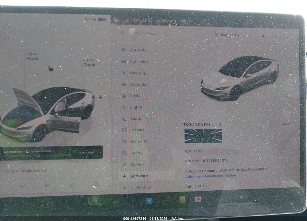 2025 TESLA MODEL 3 PERFORMANCE ALL-WHEEL DRIVE VIN: 5YJ3E1ET7SF084815