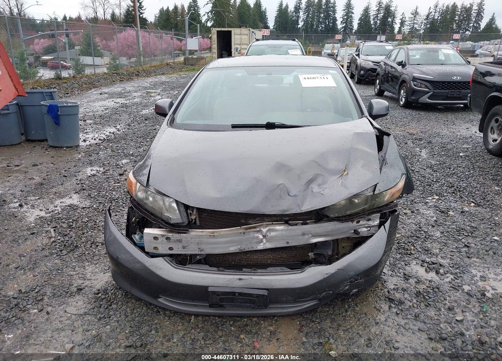 2012 HONDA CIVIC LX VIN: 2HGFB2F5XCH563013