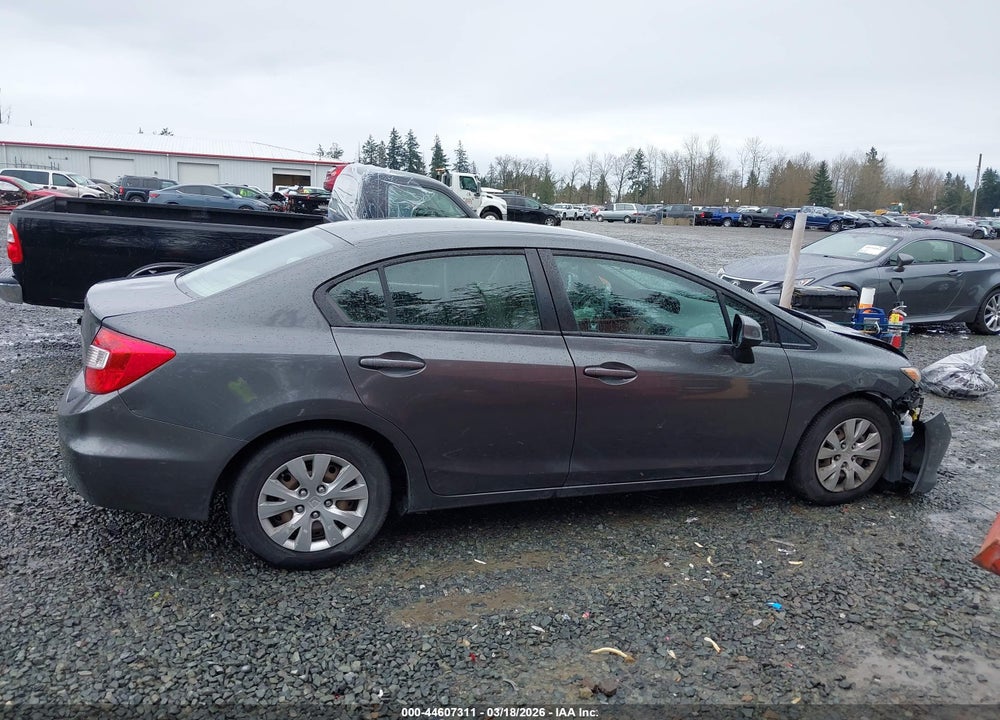 2012 HONDA CIVIC LX VIN: 2HGFB2F5XCH563013