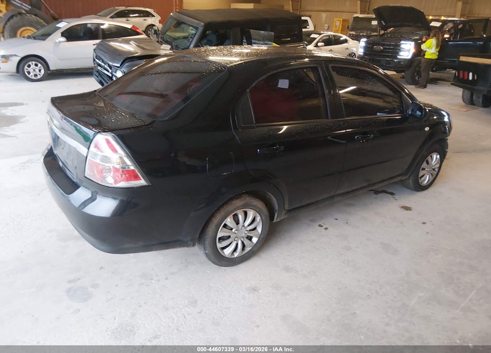 2007 CHEVROLET AVEO LS VIN: KL1TD56627B126098