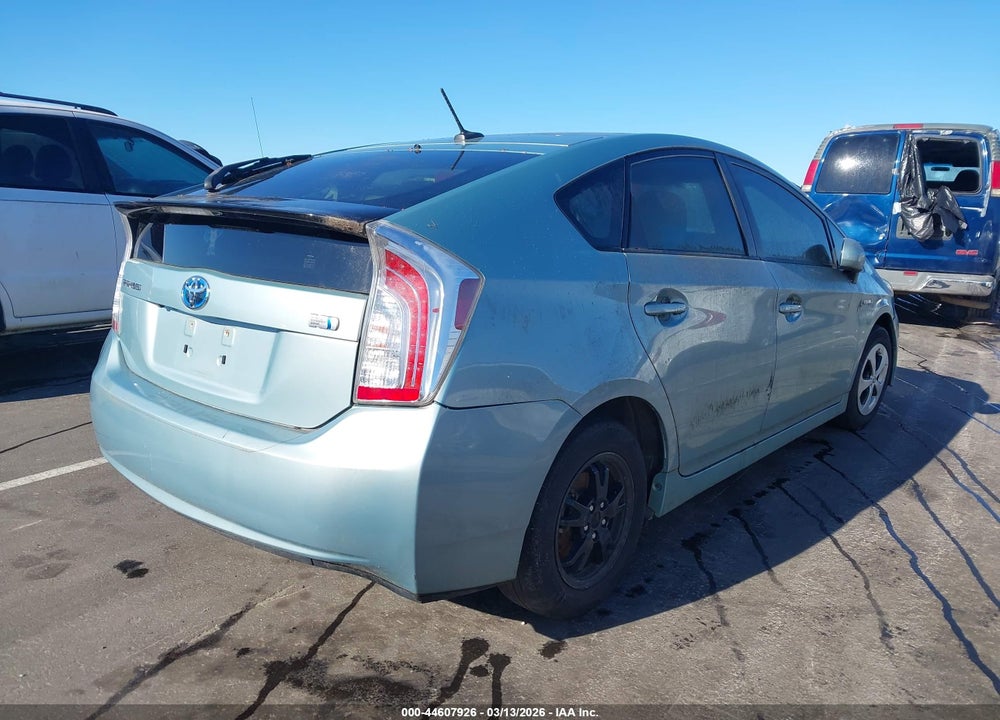 2013 TOYOTA PRIUS THREE VIN: JTDKN3DUXD1680417