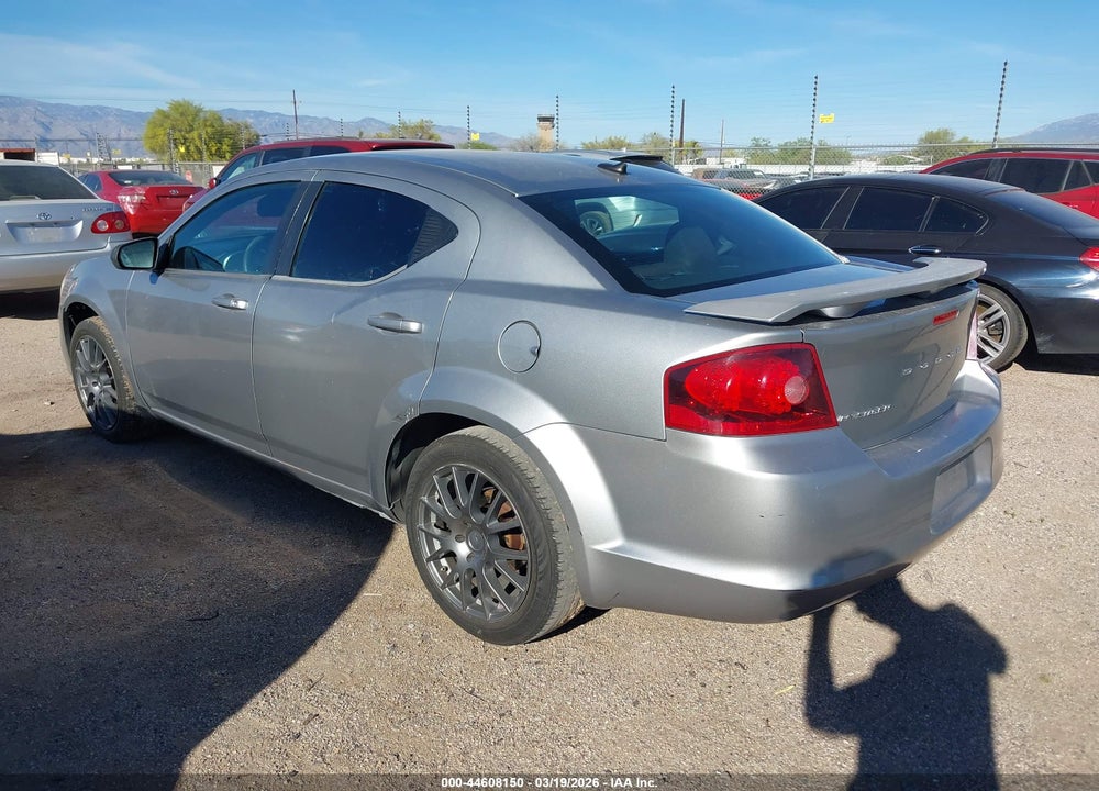 2013 DODGE AVENGER SE VIN: 1C3CDZAB1DN537706
