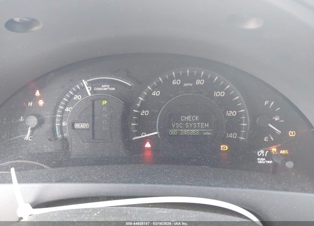 2008 TOYOTA CAMRY HYBRID VIN: 4T1BB46K08U051386