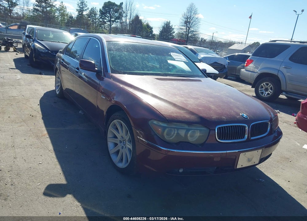 2005 BMW 745LI VIN: WBAGN63505DS56159
