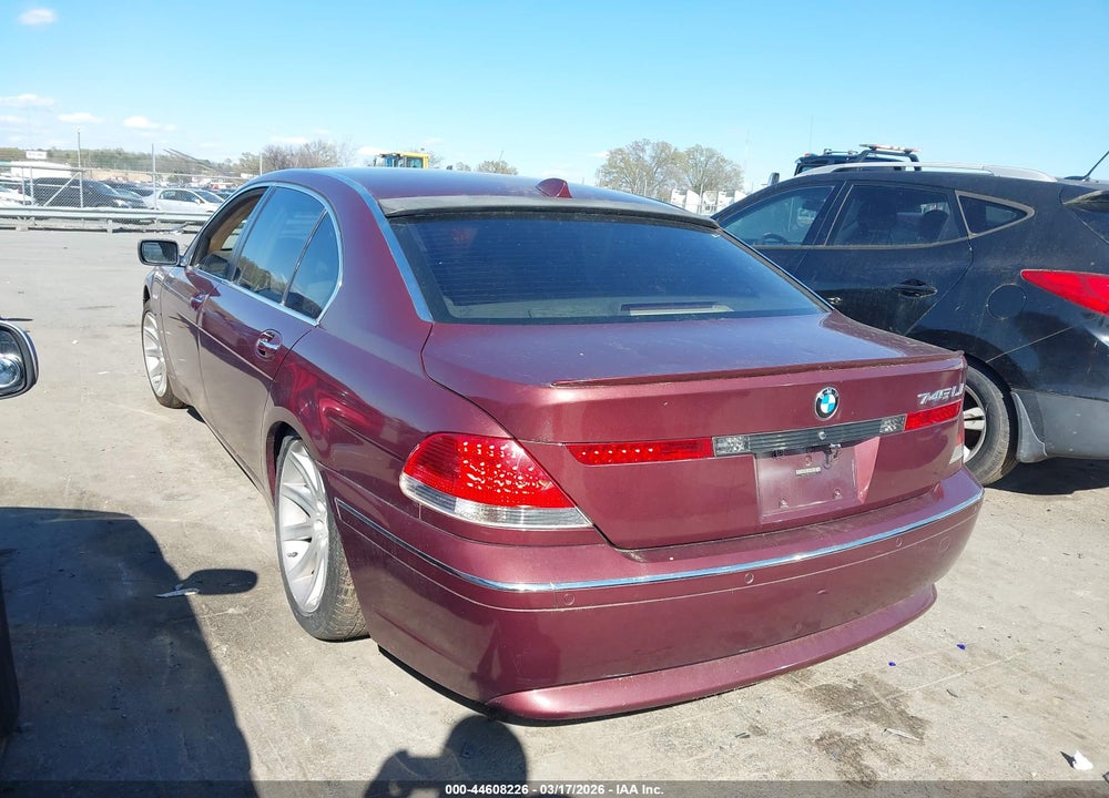 2005 BMW 745LI VIN: WBAGN63505DS56159