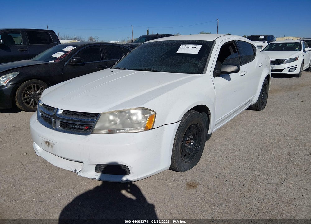 2012 DODGE AVENGER SE VIN: 1C3CDZAG4CN327675