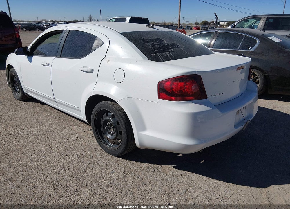 2012 DODGE AVENGER SE VIN: 1C3CDZAG4CN327675