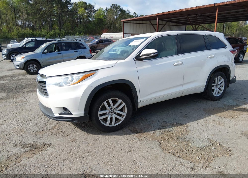 2016 TOYOTA HIGHLANDER LE VIN: 5TDZARFHXGS020804