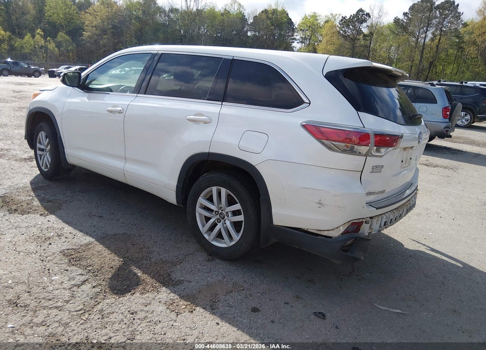 2016 TOYOTA HIGHLANDER LE VIN: 5TDZARFHXGS020804